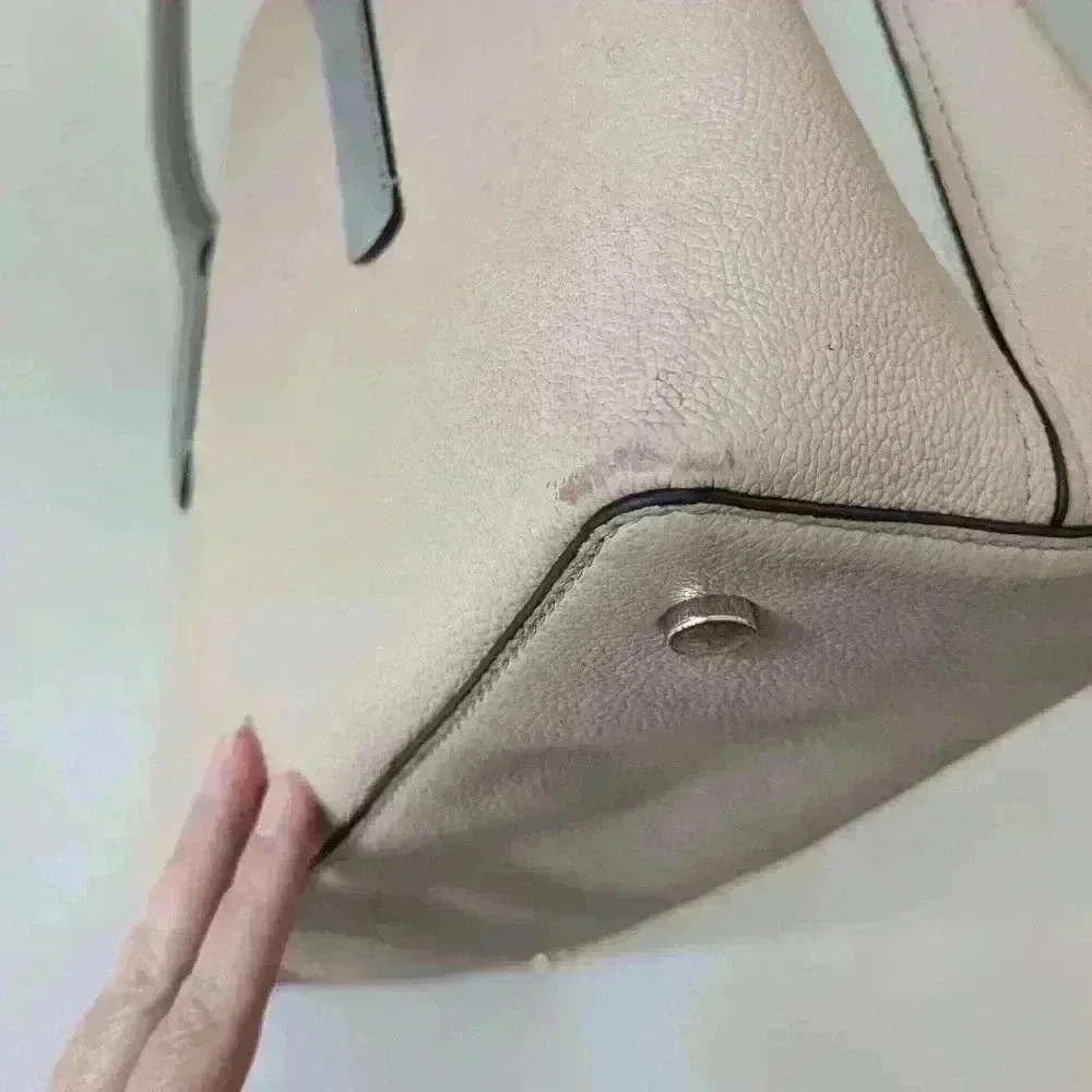 Kate Spade Margaux Large Satchel in Blush and White